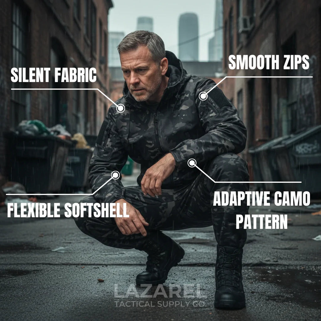 Alpha One – Camo Softshell Jacket & Pants Set