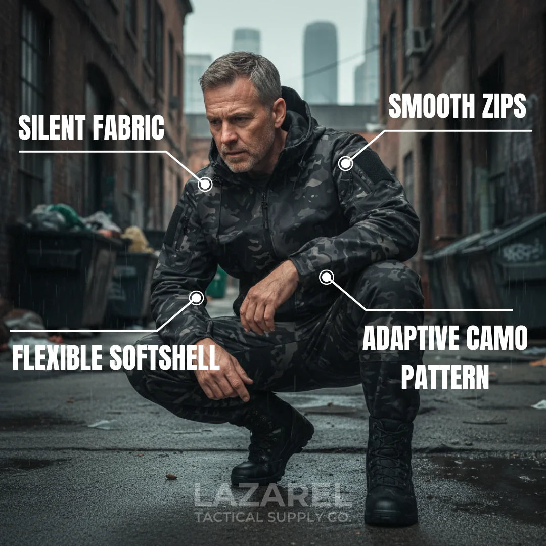 Alpha One – Camo Softshell Jacket & Pants Set