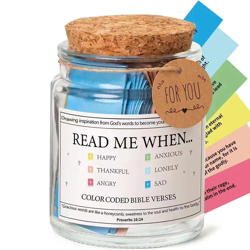 90 Day Bible Verses in A Jar (Gift Box Included)
