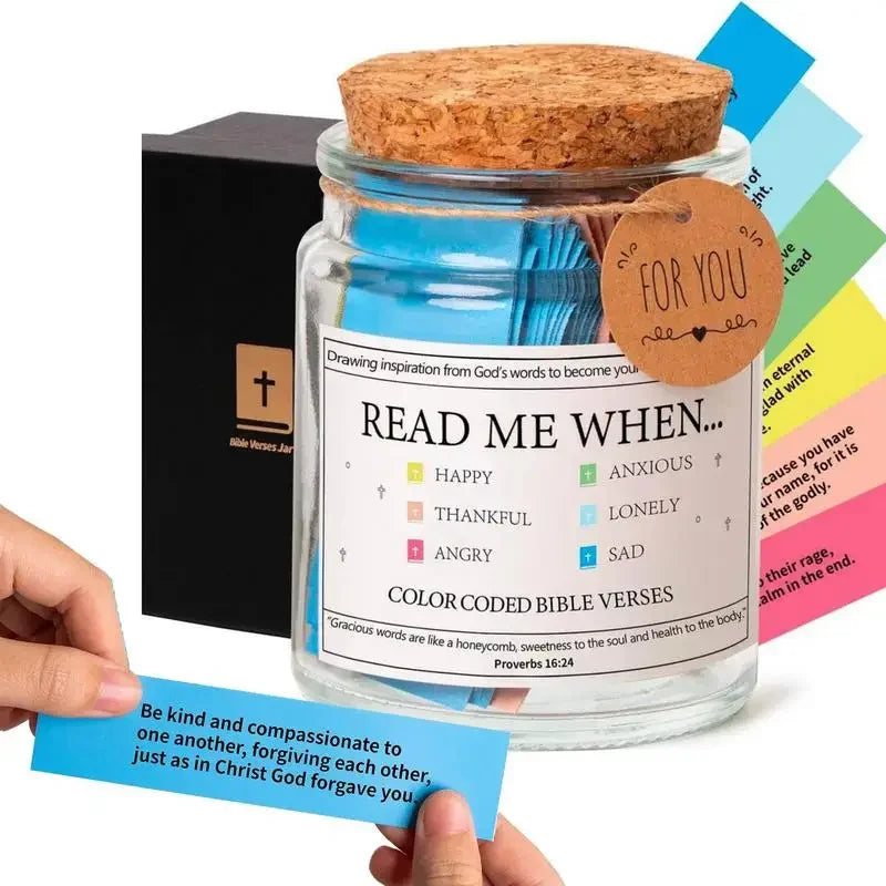 90 Day Bible Verses in A Jar (Gift Box Included)