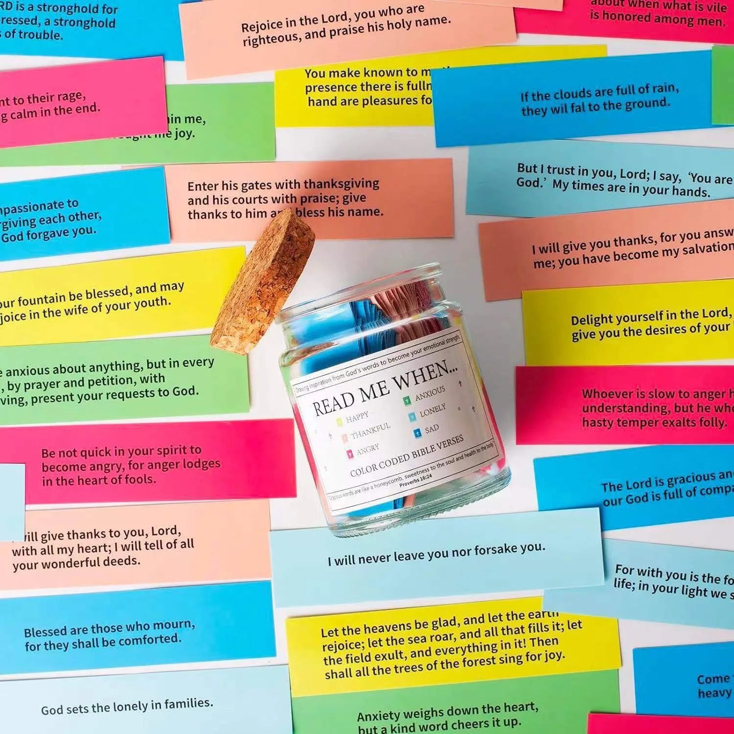 90 Day Bible Verses in A Jar (Gift Box Included)