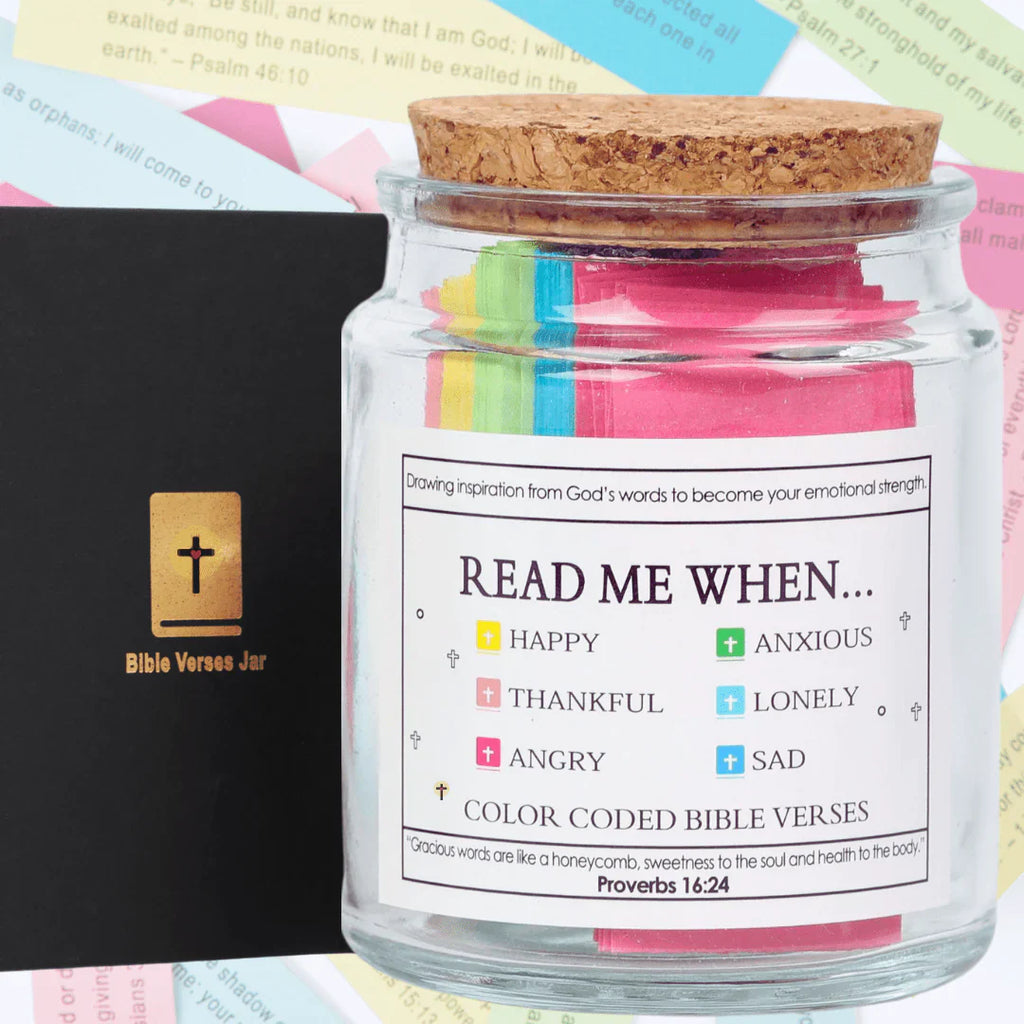 90 Day Bible Verses in A Jar (Gift Box Included)
