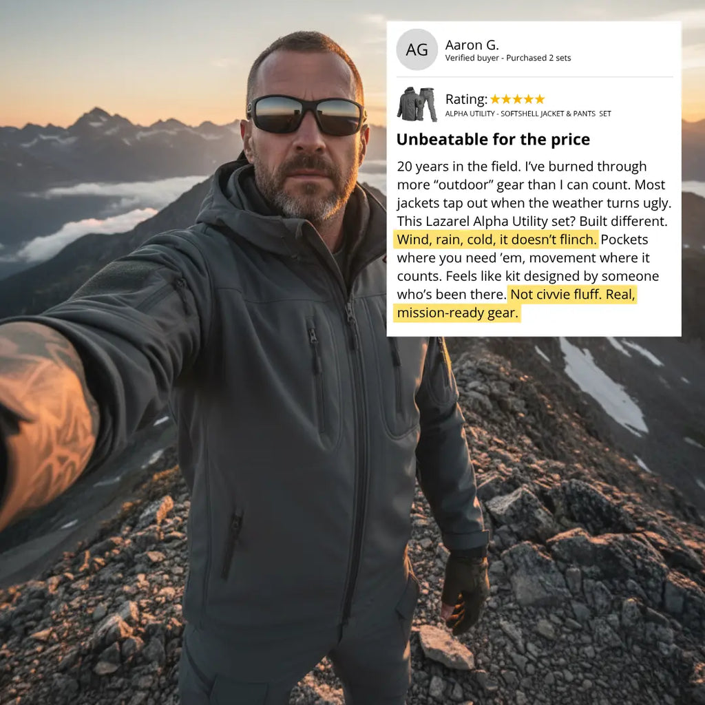 Alpha Utility – Softshell Jacket & Pants Set